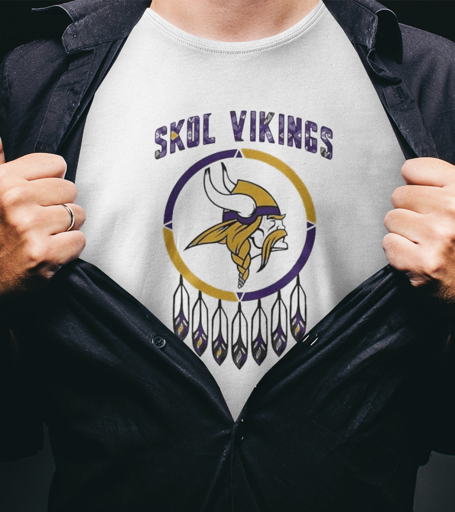 Skol Vikings Minnesota Vikings Native American Heritage Month T-Shirt