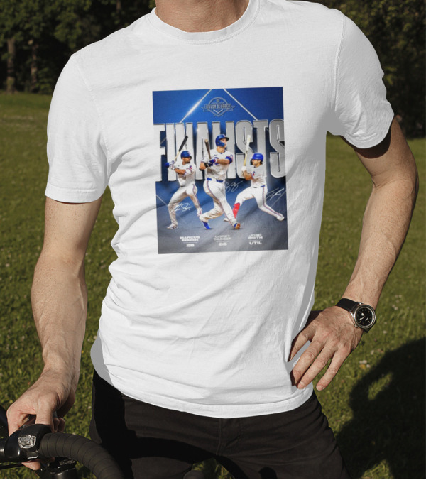 Marcus Semien Corey Seager Josh Smith Texas Rangers Silver Slugger Finalists T-Shirt