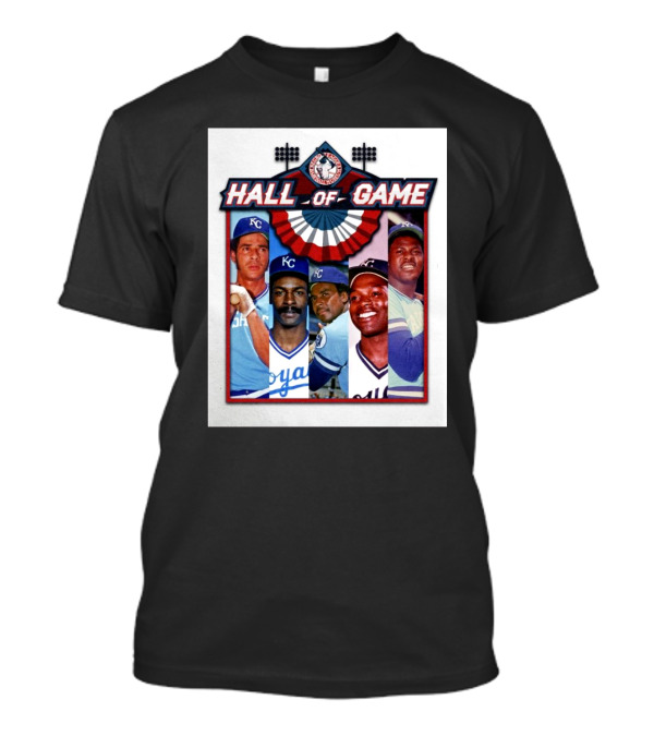 Hall Of Game MLB Amos Otis Willie Wilson Frank White Hal McRae John Mayberry T-Shirt