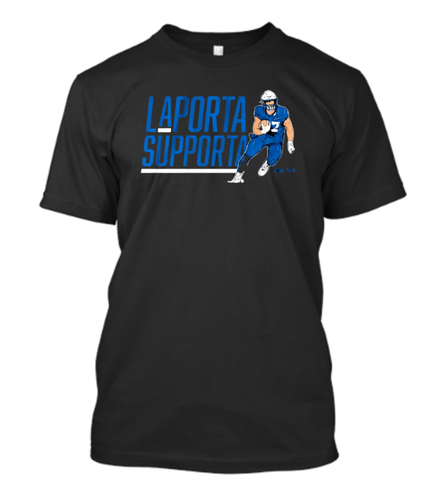Sam LaPorta Supporta Detroit Lions NFL Football Player T-Shirt