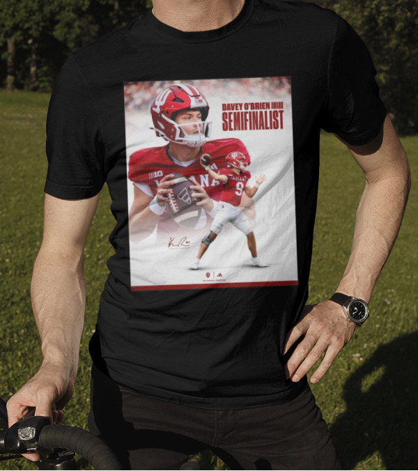 Davey O'Brien Award Indiana Hoosiers Semifinalist Signature Football Photo T-Shirt