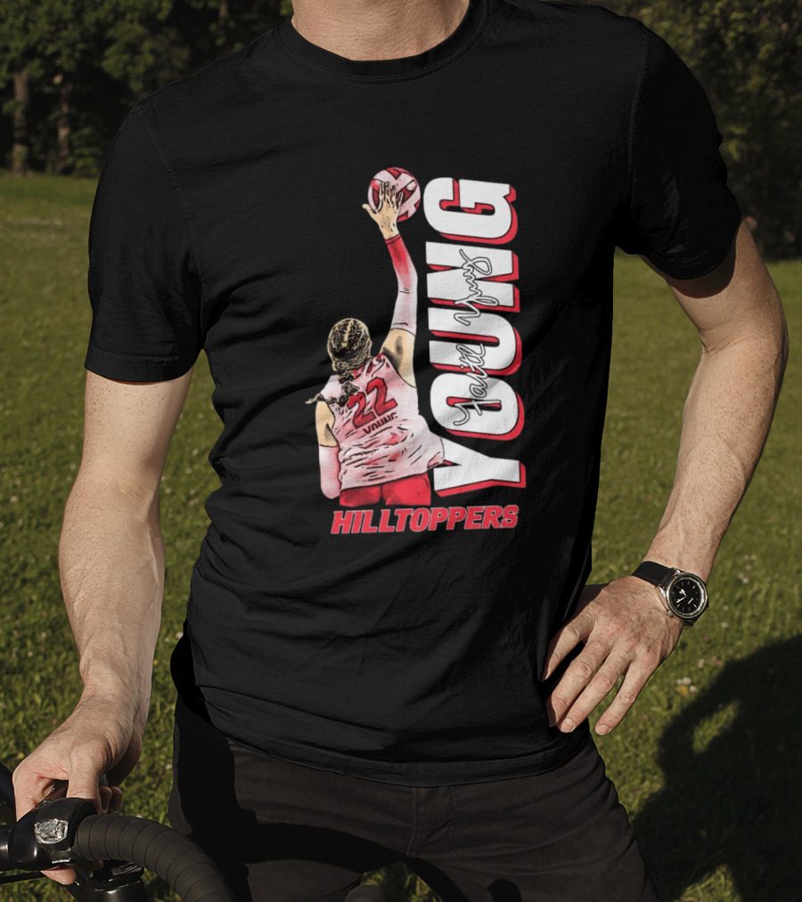 Faith Young Hilltoppers WKU Volleyball 22 Signature T-Shirt