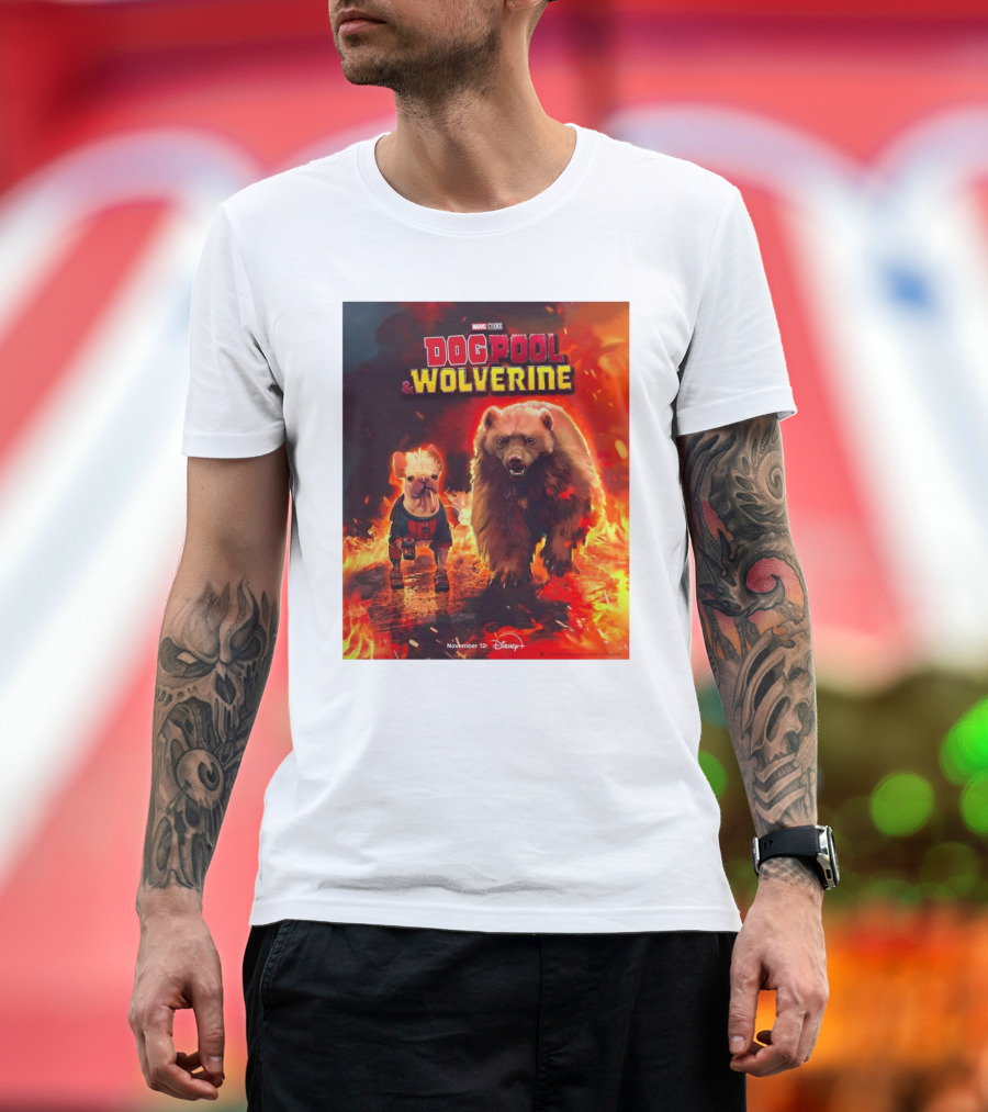 Marvel Studios DogPool and Wolverine November 12 Disney T-Shirt