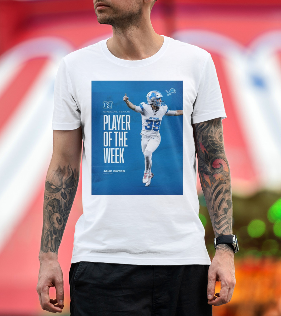 Jake Bates Detroit Lions Special Teams Player Of The Week T-Shirt