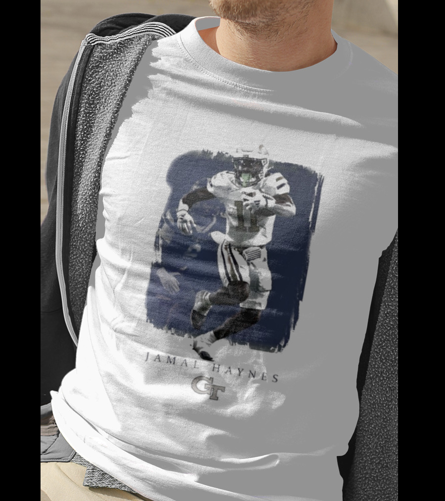 Jamal Haynes 11 Georgia Tech GT Yellow Jackets Football Spotlight T-Shirt