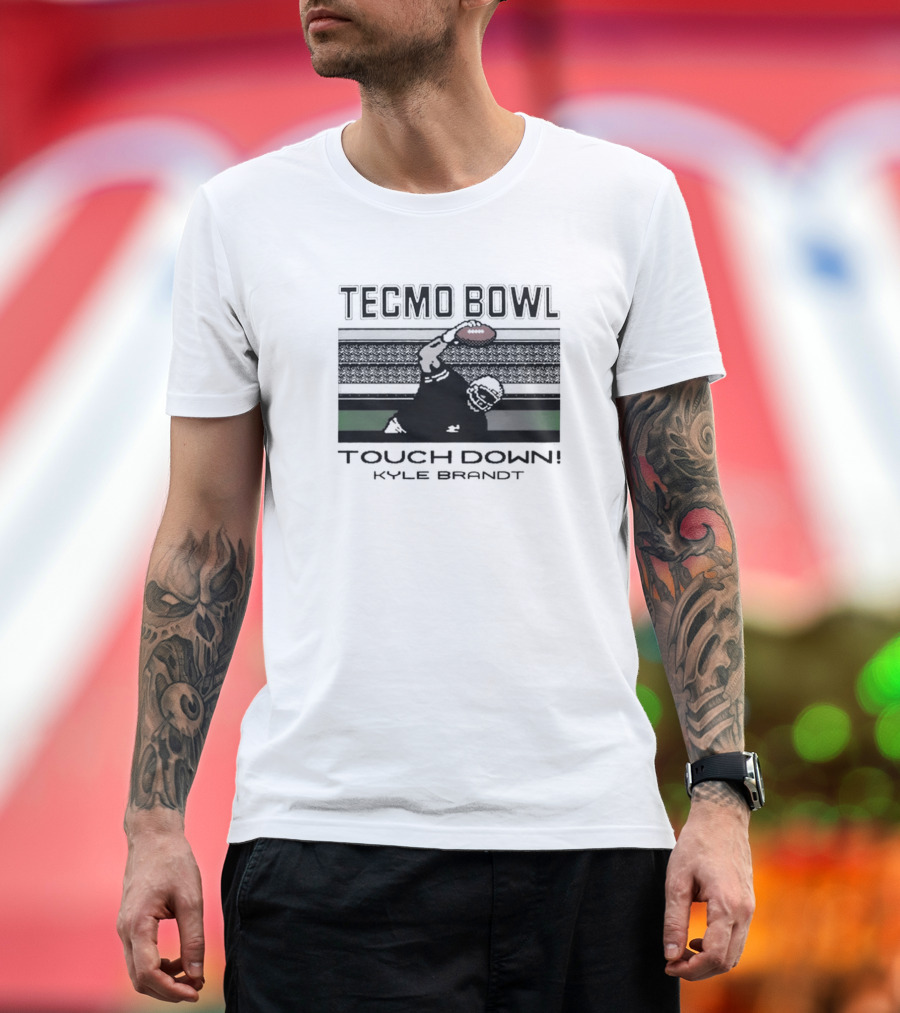 Tecmo Bowl Touchdown Kyle Brandt NFL T-Shirt