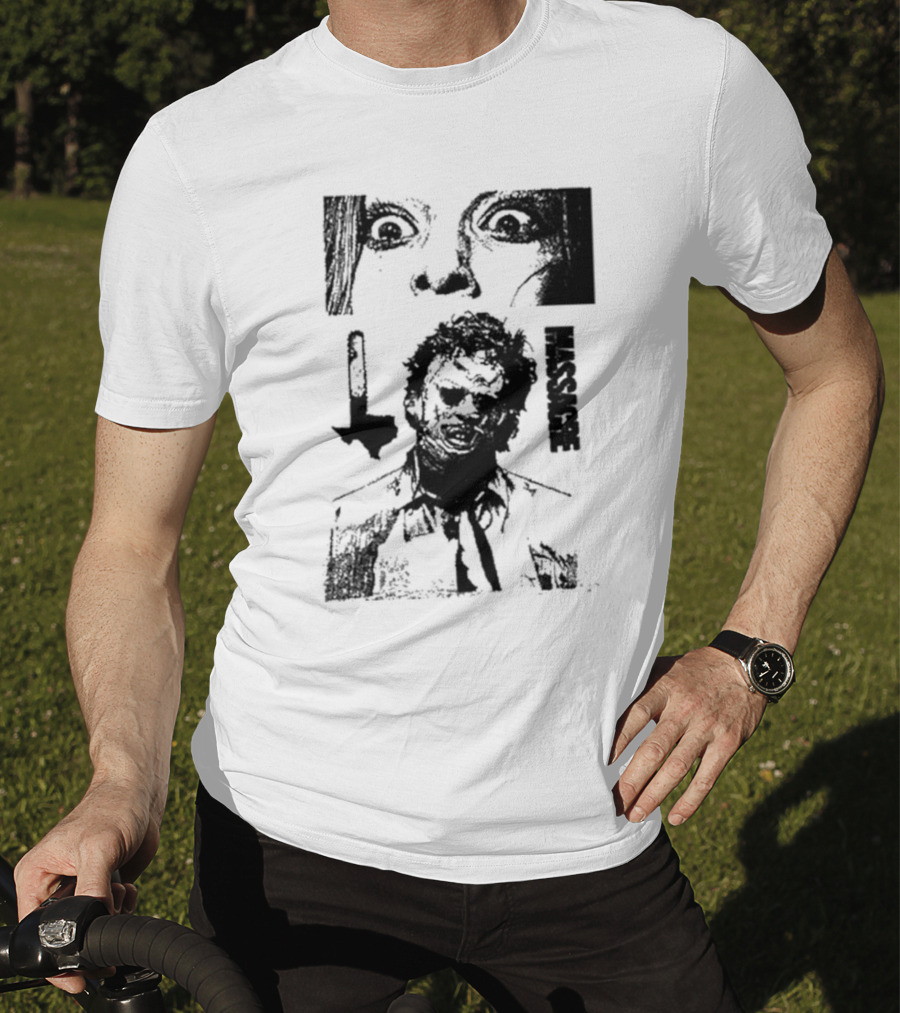 San Antonio Sharpist Texas Chainsaw Massacre Face Horror T-Shirt