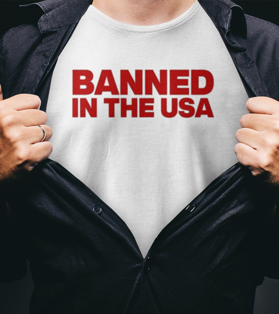 Banned In The USA Venus Sherwood Wearing T-Shirt