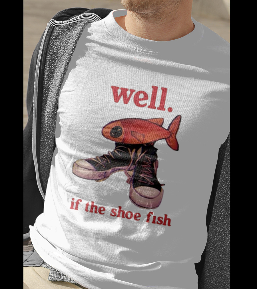 Well If The Shoe Fish, Converse Sneakers And Orange Fish T-Shirt