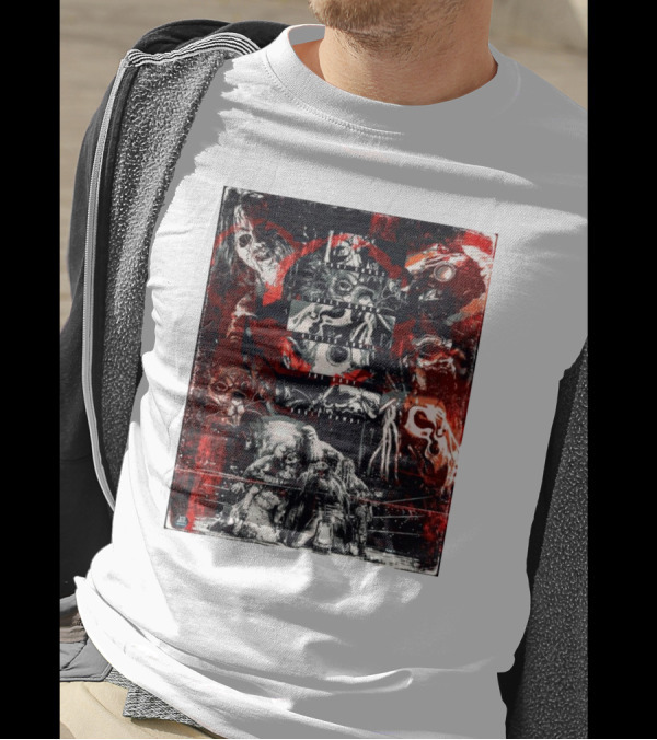 Wyatt Sicks Nikki Cross Erick Redbeard Joe Gacy Uncle Howdy Dexter Lumis WWE Horror Elements Collage T-Shirt