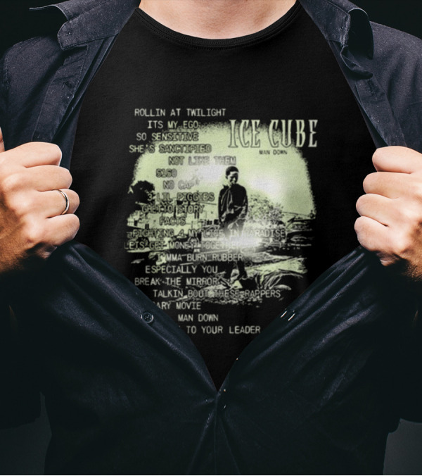 ICE Cube 2024 Rollin At Twilight Man Down Take Me To Your Leader T-Shirt