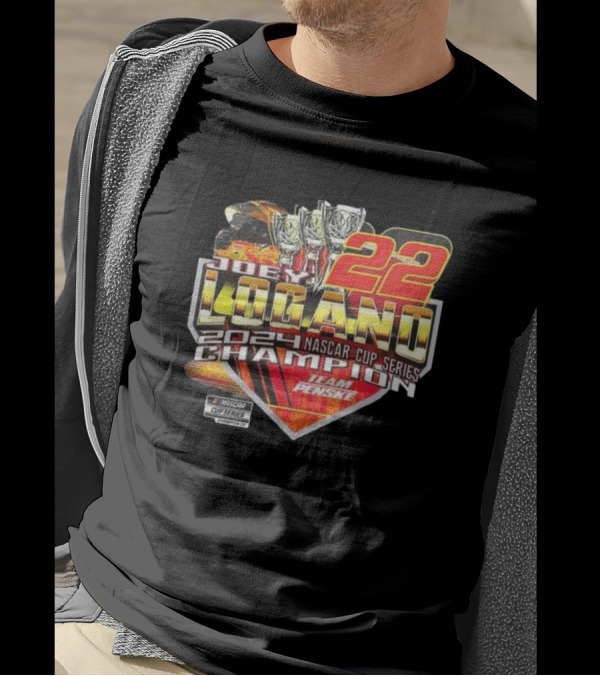 Joey Logano 22 NASCAR Cup Series 2024 Champion Team Penske T-Shirt