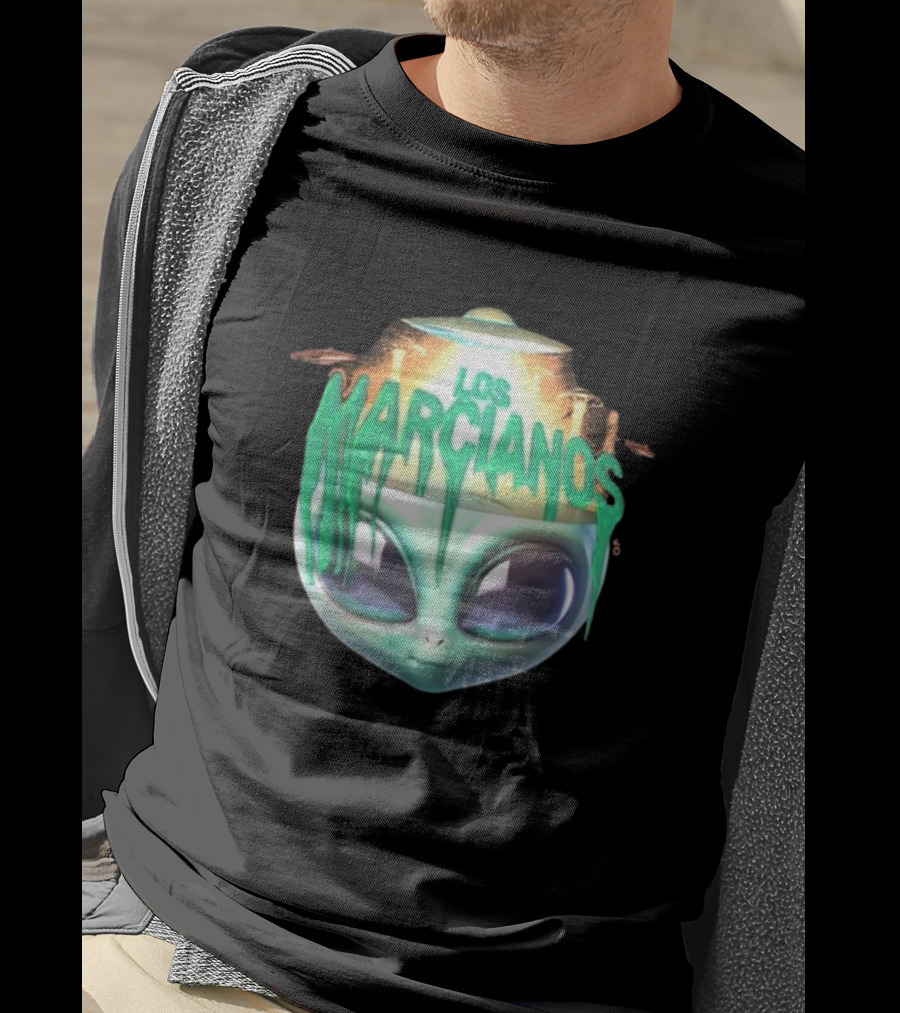 Los Marcianos Alien Head Universal Music Merch T-Shirt