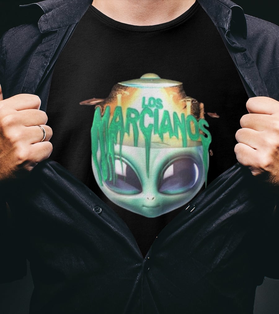 Los Marcianos Alien Head Universal Music Merch T-Shirt