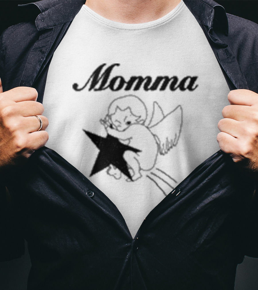 Momma Angel Holding Star T-Shirt