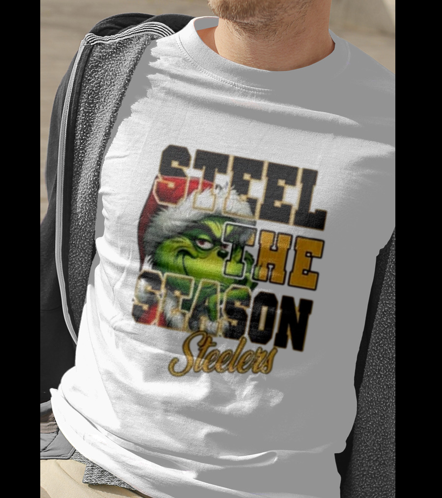 Steel The Season The Grinch Pittsburgh Steelers Merry Christmas T-Shirt