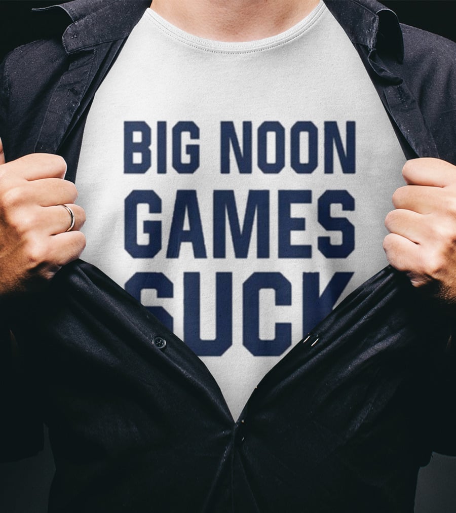 Jeremy Birmingham Big Noon Games Suck Football Commentary T-Shirt