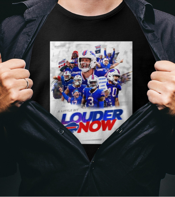 Bills Vs Chiefs Sunday Nov 17 2024 Buffalo Bills A Little Bit Louder Now CBS T-Shirt