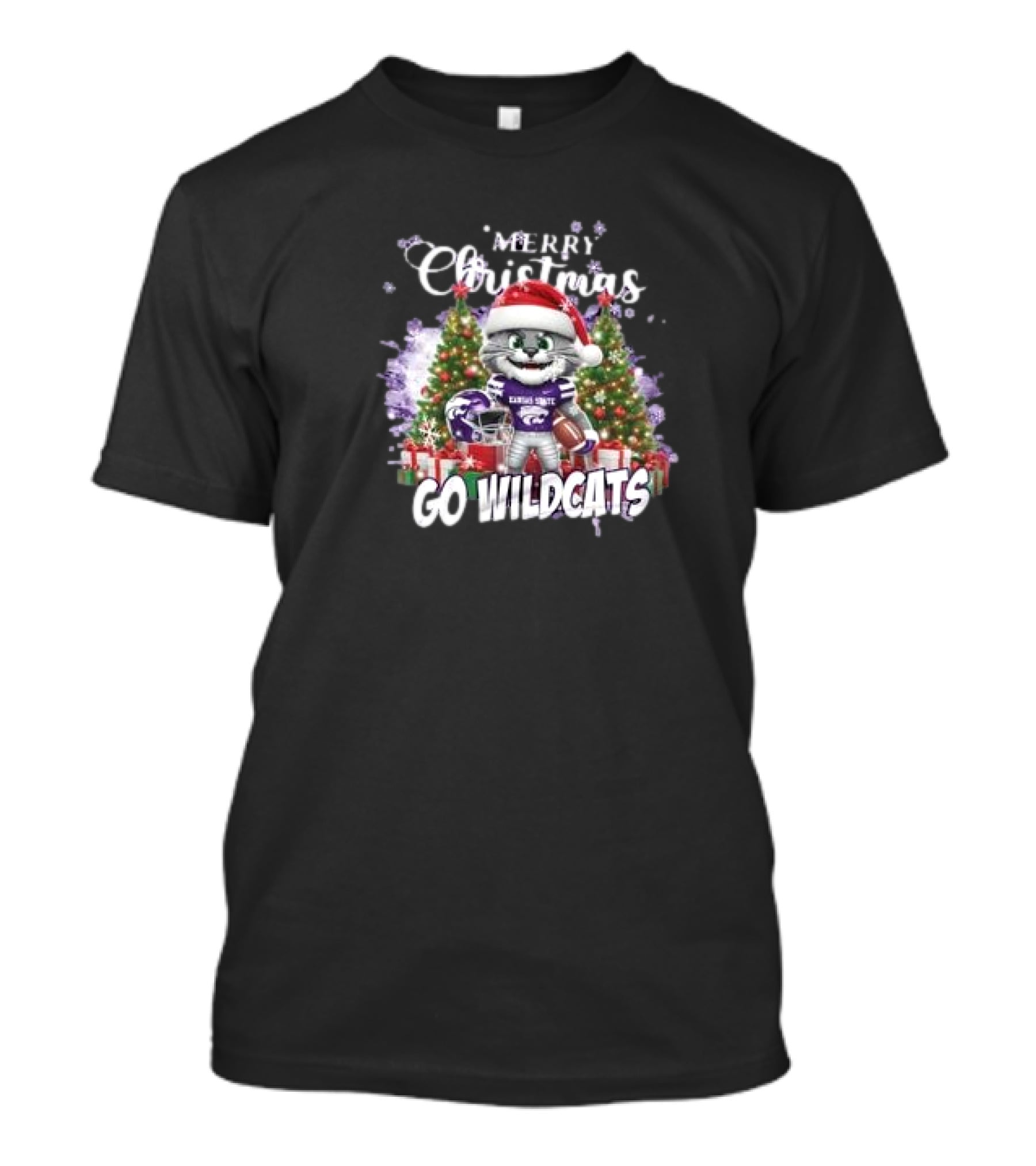 Merry Christmas Kansas State Wildcats Go Wildcats T-Shirt