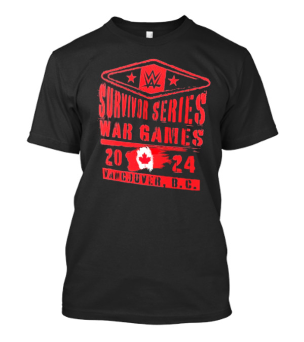 WWE Survivor Series War Games 2024 Vancouver BC Canada Maple Leaf T-Shirt