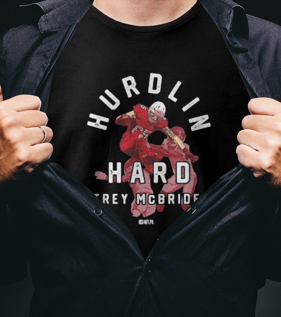 Hurdlin Hard Trey McBride NFLPA Arizona Cardinals T-Shirt