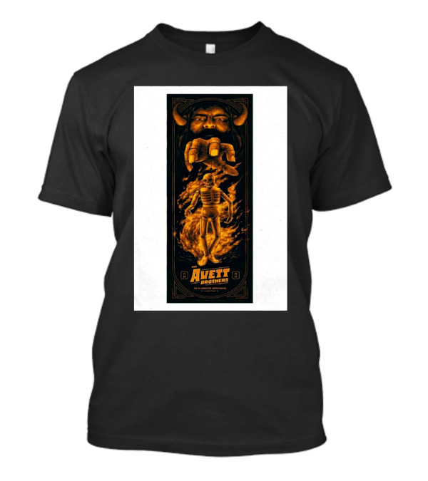 The Avett Brothers St Augustine Amphitheatre Nov 15 2024 Skeleton Fire T-Shirt