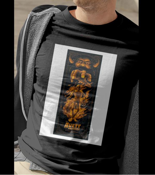 The Avett Brothers St Augustine Amphitheatre Nov 15 2024 Skeleton Fire T-Shirt