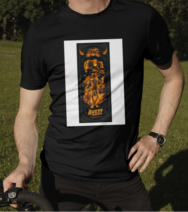 The Avett Brothers St Augustine Amphitheatre Nov 15 2024 Skeleton Fire T-Shirt