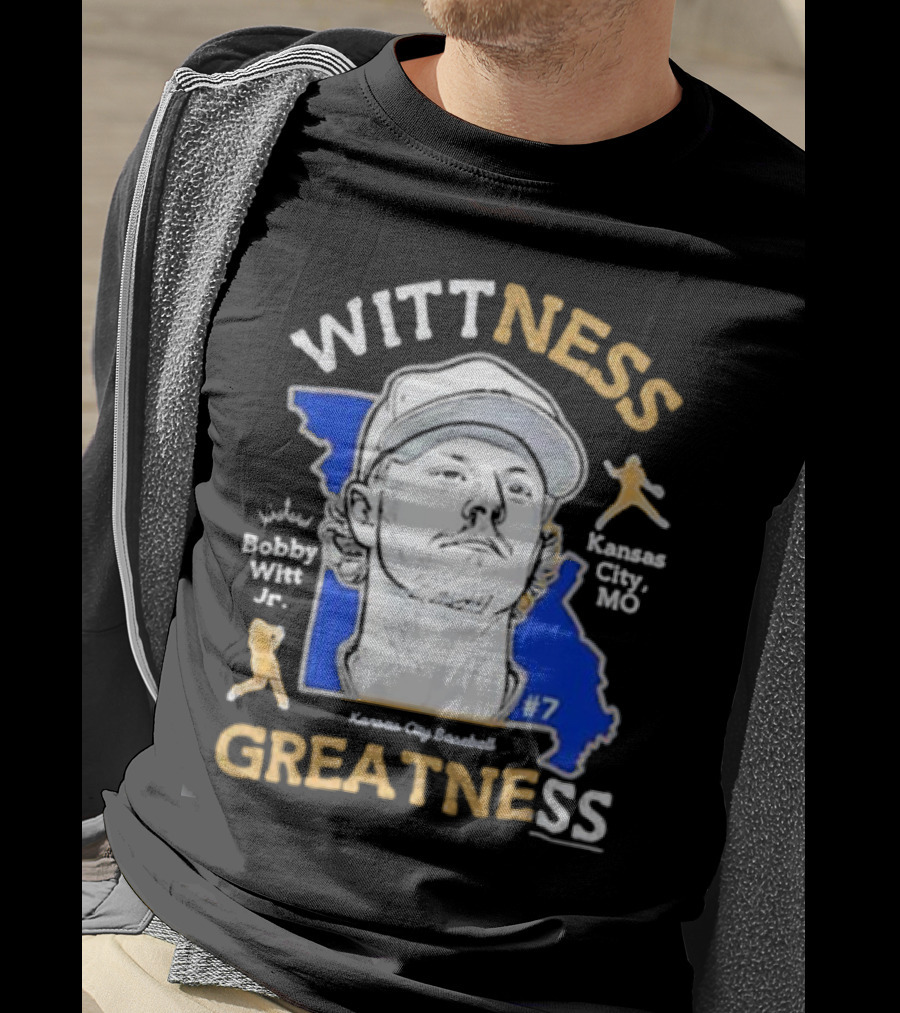 Wittness Greatness Bobby Witt Jr. Kansas City Baseball #7 Kansas City MO T-Shirt