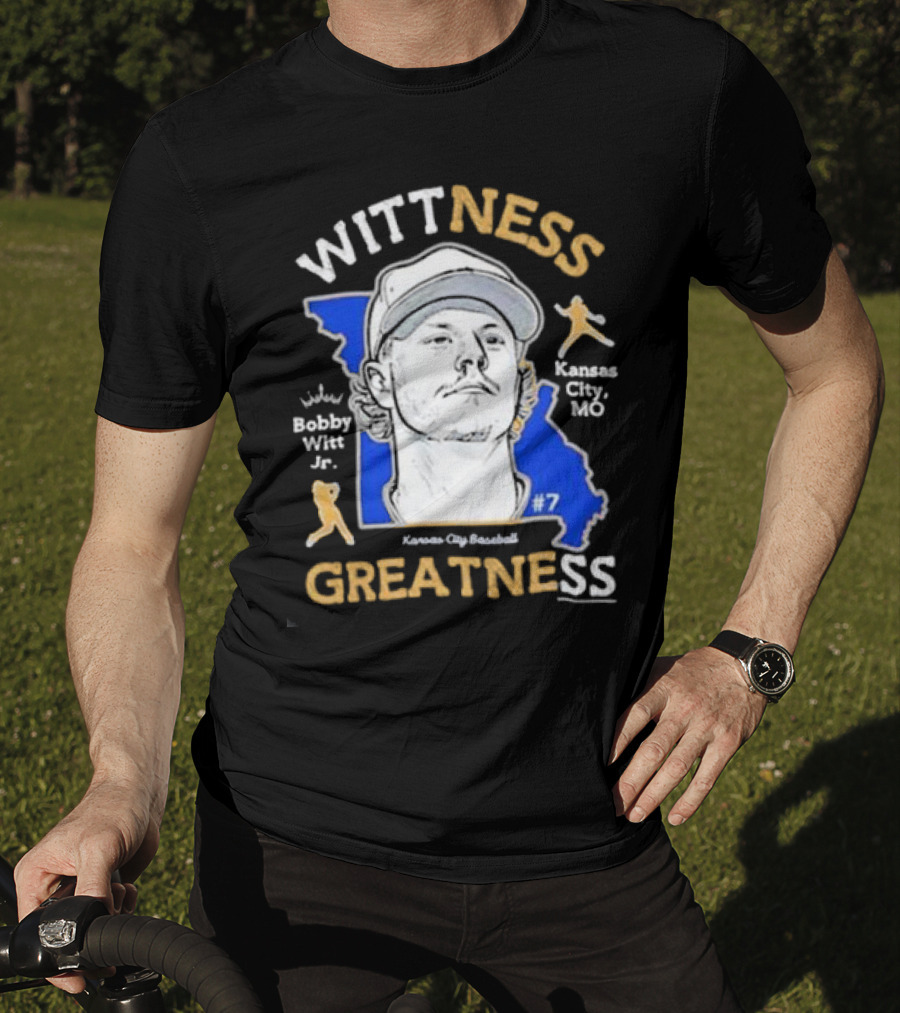 Wittness Greatness Bobby Witt Jr. Kansas City Baseball #7 Kansas City MO T-Shirt