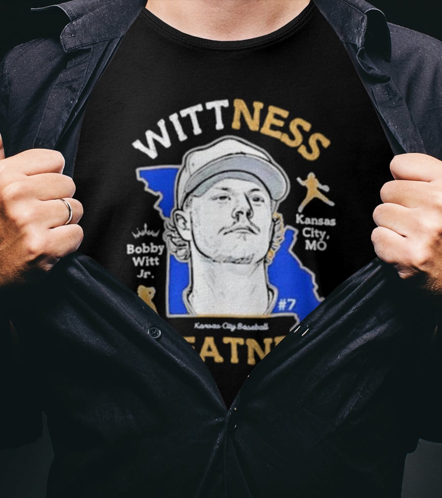 Wittness Greatness Bobby Witt Jr. Kansas City Baseball #7 Kansas City MO T-Shirt