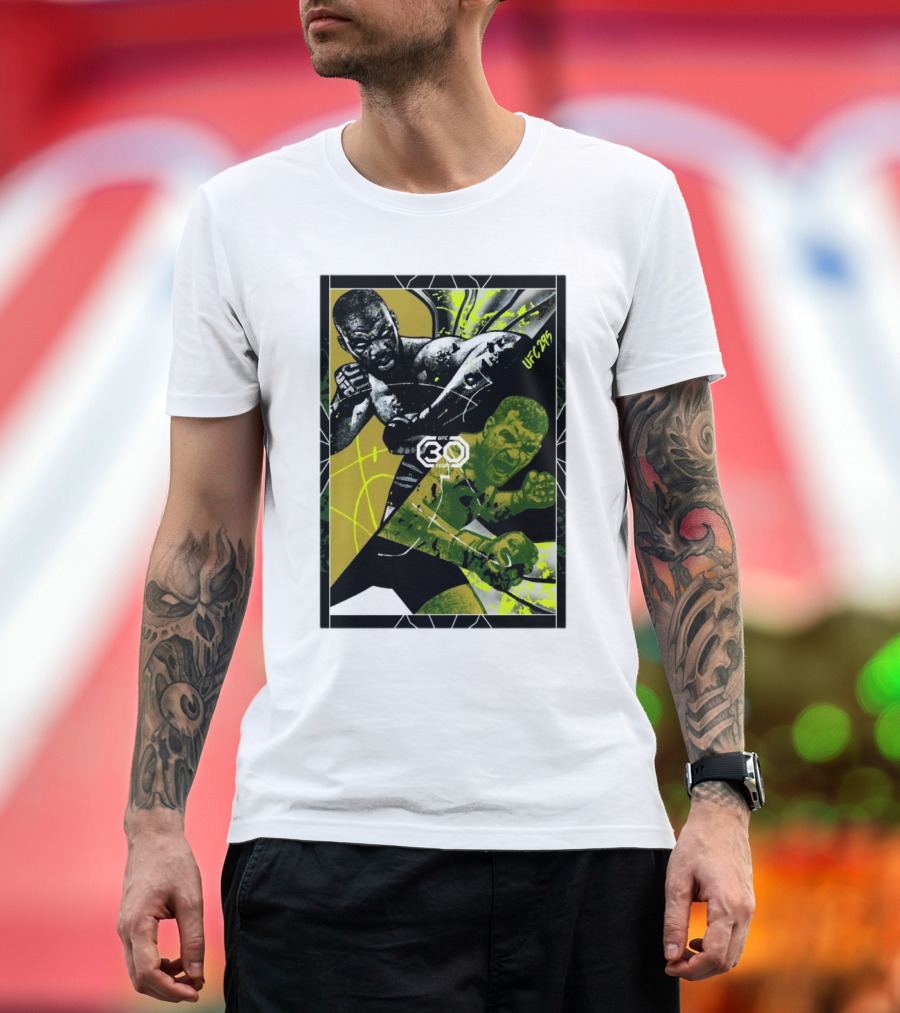 Bones Vs Stipe UFC 30 Years UFC 295 Poster Anniversary Edition T-Shirt