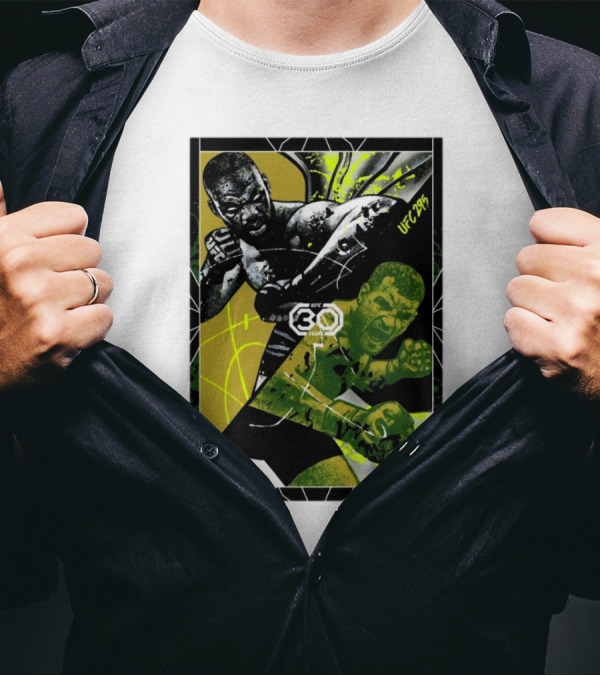 Bones Vs Stipe UFC 30 Years UFC 295 Poster Anniversary Edition T-Shirt