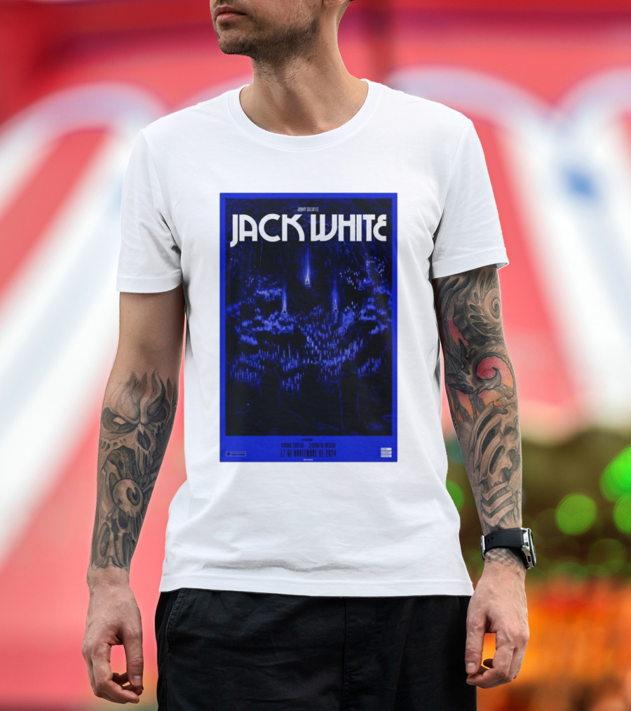 Jack White Mexico City 17 De Noviembre De 2024 Auditorio Nacional T-Shirt