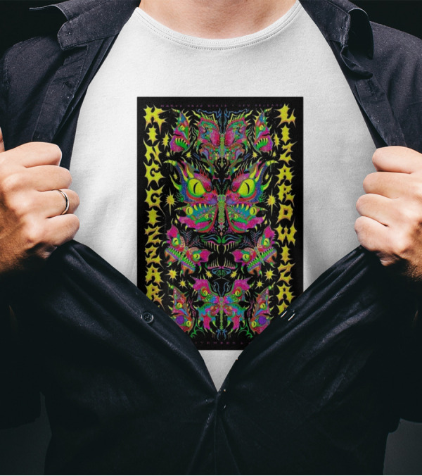 King Gizzard And The Lizard Wizard New Orleans November 17 2024 Event Poster Psychedelic T-Shirt