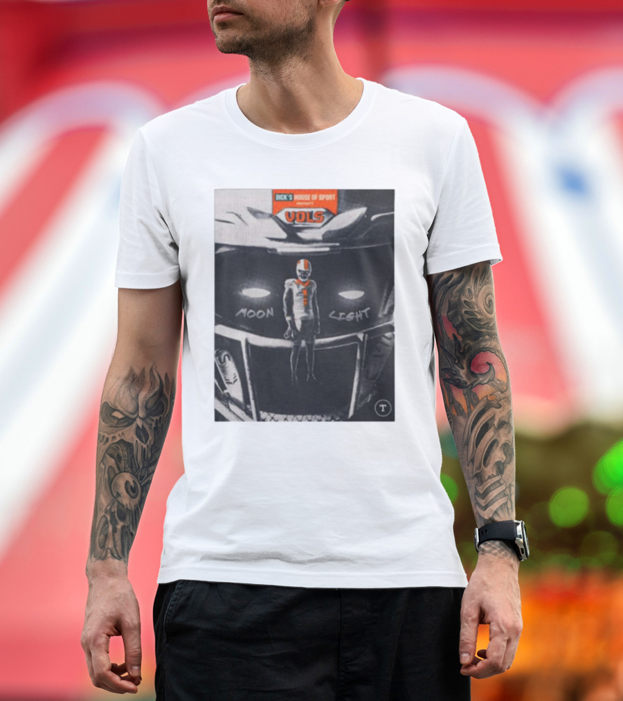 Dick's House of Sport Presents Tennessee Vols Moon Light Football T-Shirt