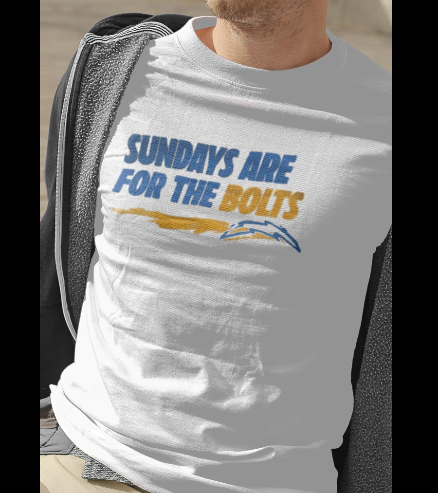 Sundays Are For The Bolts Los Angeles Chargers Fan Spirit T-Shirt
