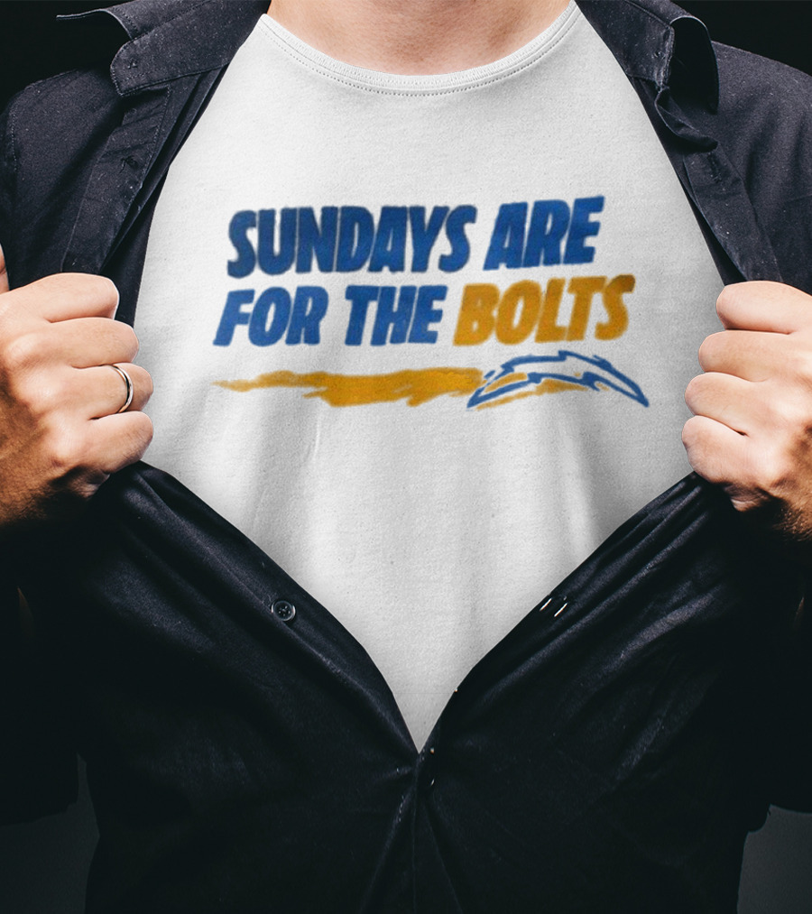Sundays Are For The Bolts Los Angeles Chargers Fan Spirit T-Shirt