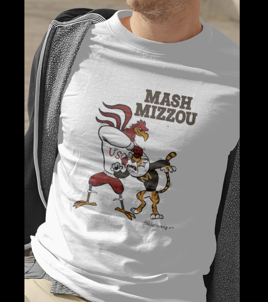 Mash Mizzou South Carolina Gamecocks Vs. Missouri Tigers USC T-Shirt