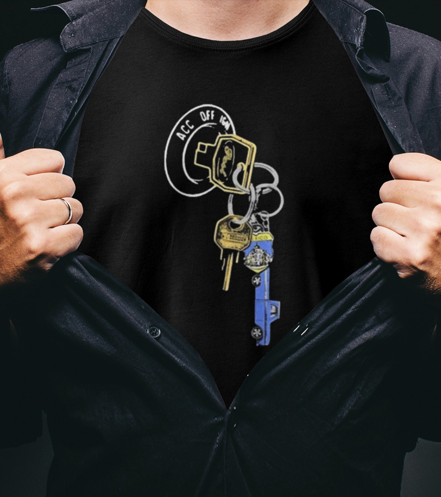 Post Malone Store F-1 Trillion Keys ACC OFF LOCK Keyring T-Shirt