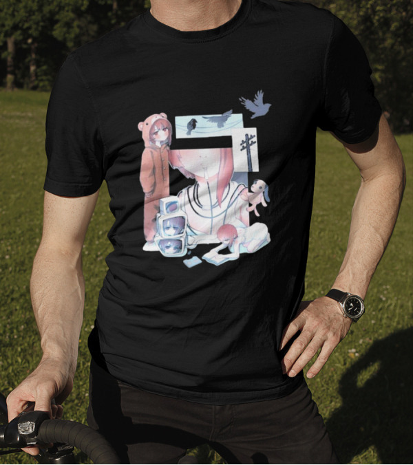 Serial Experiments Lain Surreal Imagery With Teddy Suit And Vintage Electronics T-Shirt