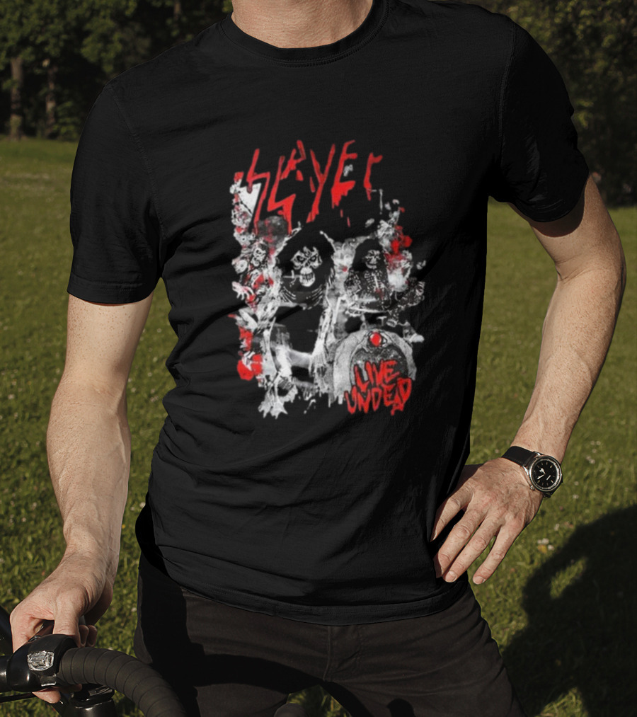 Slayer Live Undead Ghostly Concert Scene T-Shirt