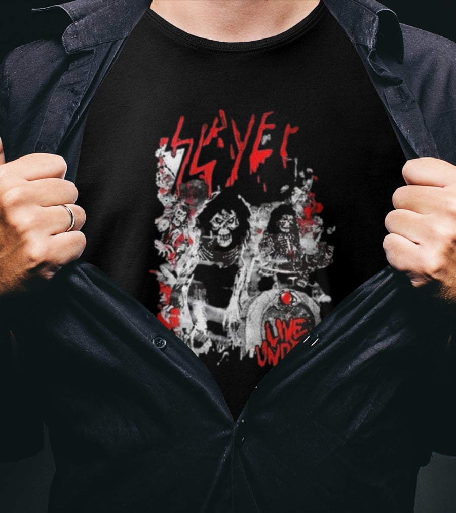 Slayer Live Undead Ghostly Concert Scene T-Shirt