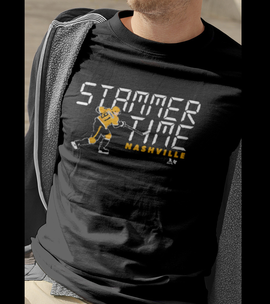 Stammer Time Nashville Hockey 91 T-Shirt