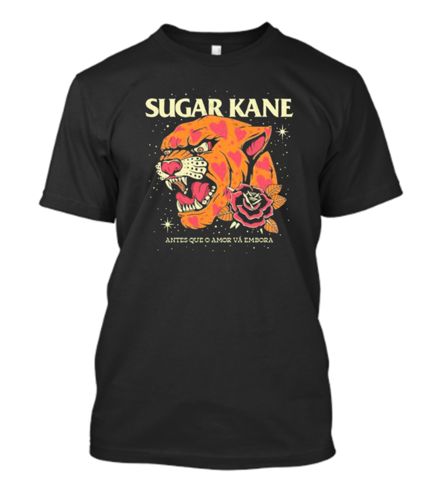 Sugar Kane Antes Que O Amor Vá Embora New Panther Rose T-Shirt