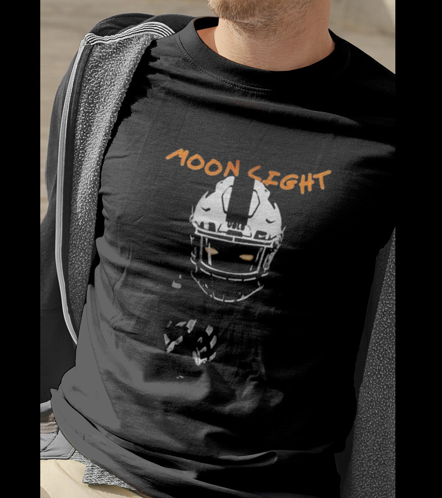 Tennessee Volunteers Moon Light NCAA Football Helmet T-Shirt