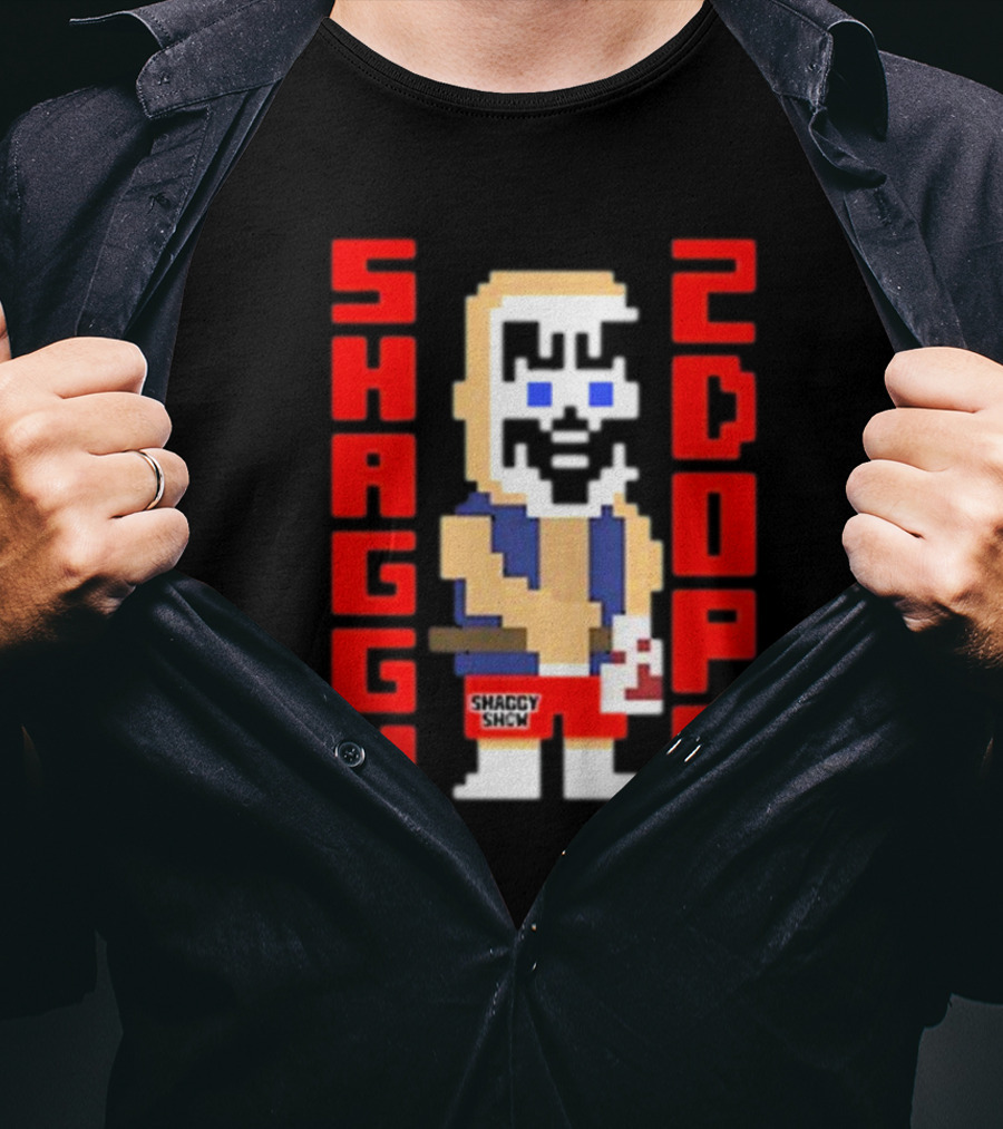 Shaggy 2 Dope Retro Pixel Art From The Shaggy Show Video-game T-Shirt