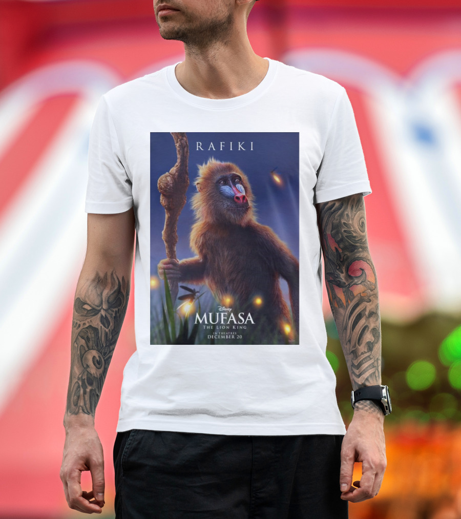 Rafiki Mufasa The Lion King Disney In Theatres December 20 T-Shirt