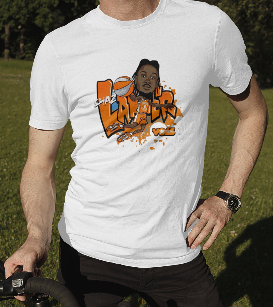 Chaz Lanier Tennessee Vols Basketball Caricature NCAA Volunteers T-Shirt