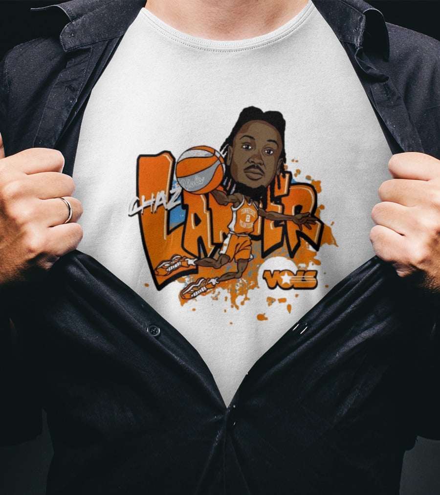 Chaz Lanier Tennessee Vols Basketball Caricature NCAA Volunteers T-Shirt